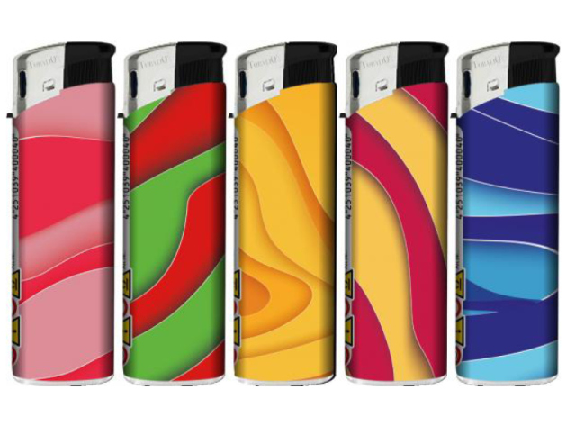 Elektrofeuerzeuge "Color Waves", 50er Display