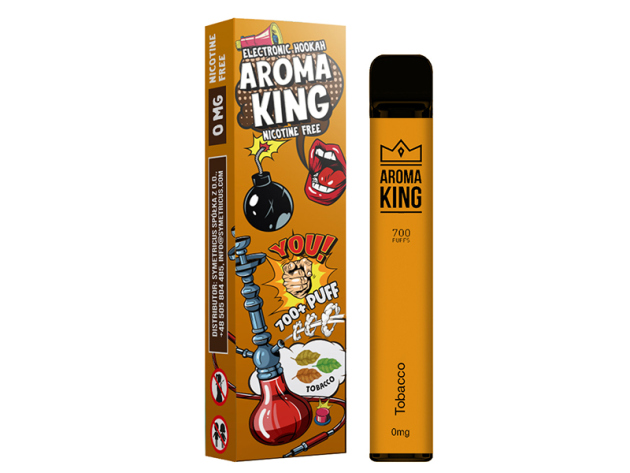 Aroma King - "Tobacco" (Tabak) - E-Shisha - ohne Nikotin - ca. 700 Züge