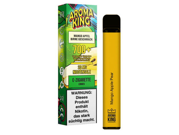 Aroma King - "Mango, Apfel, Birne" (Mango Apple Pear) - E-Shisha - Nikotinsalz 20mg - 700 Züge