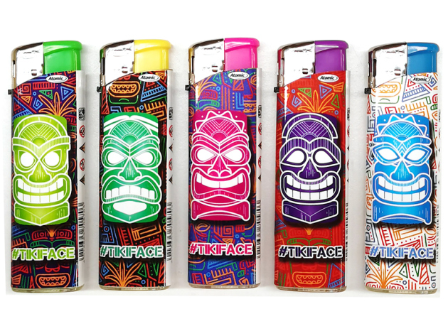 Elektrofeuerzeuge "Tiki" 50er Display