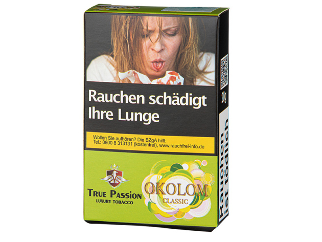 True Passion Tobacco - Okolom Classic (Limette, Holunder, Limonade) - 20g