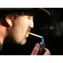 Cigar-feuerzeug "Debden" blue flame, with Cigar-ablage