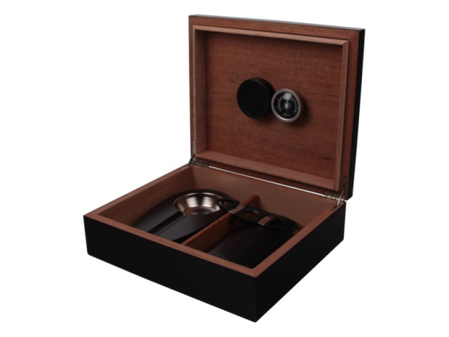 Humidor "Holz" for Cigars, Black