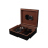 Humidor "Holz" für Zigarren, schwarz, ca. 26 x 22 x 8 cm