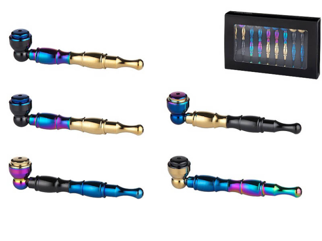 Handpfeife "Multicolor" 11,5cm. 10er Display