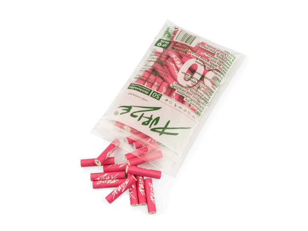 PURIZE Pink, 50er Pack, Regular Size 9mm, Aktivkohlefilter