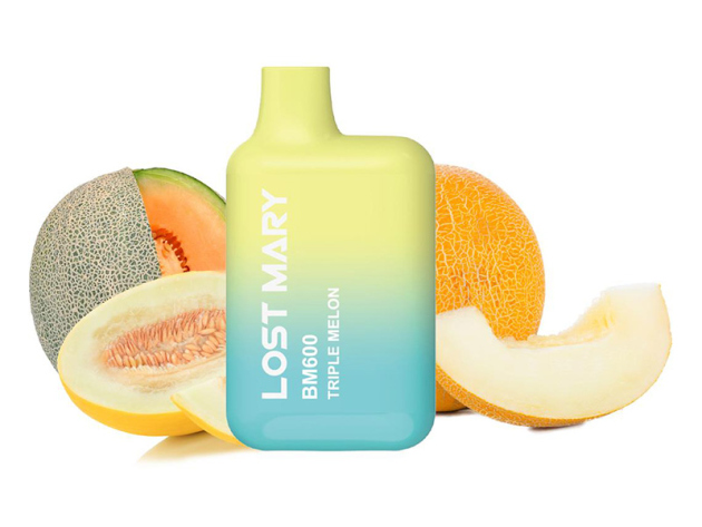 Lost Mary BM600 "Triple Melon" (Melone) E-Shisha - 20mg - ca. 600 Züge