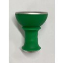 Shishakopf "Edelstahl-Silikon" Grün, 8 cm, 2,4 cm Öffnung