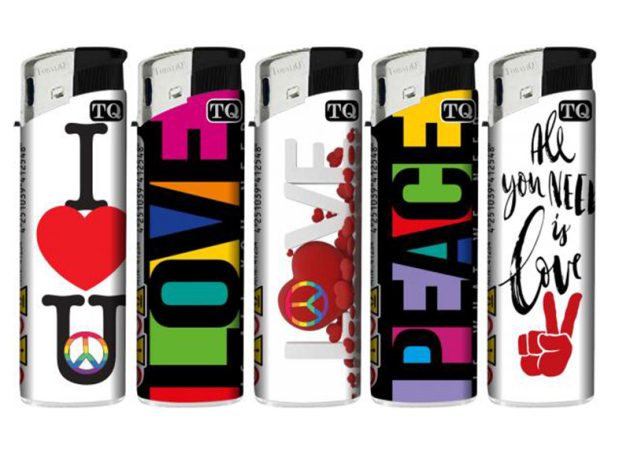 Elektrofeuerzeuge "All You need Is Love" TobaliQ ; 50er Display