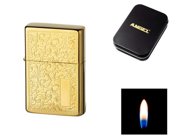 Benzinfeuerzeug Angel Venetian goldfarben