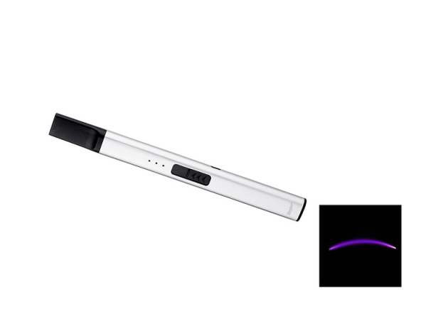USB-Feuerzeug mit Lichtbogen "Arc BBQ" silber