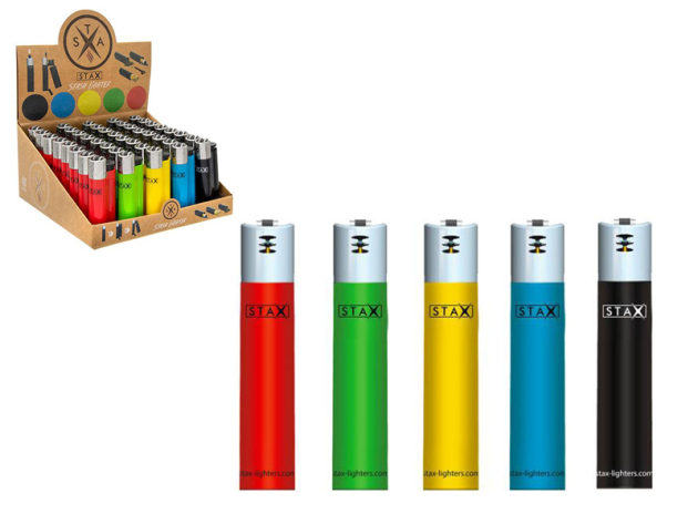 STAX Stash Lighter Reibradfeuerzeuge mit Versteck, 40er Display, "HC5 - blanko"