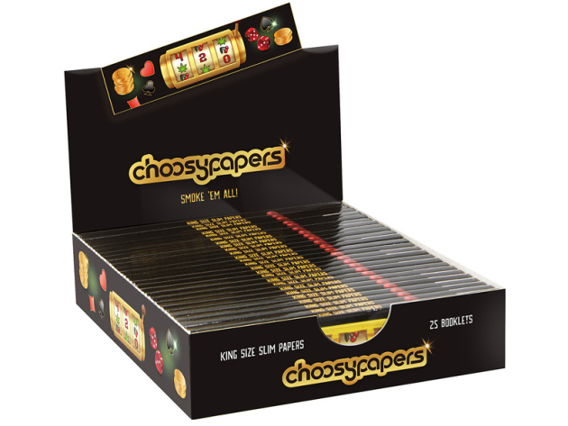 Choosypapers King Size Slim "Slot Machine",108x44mm, 25 Hefte je 32 Blatt