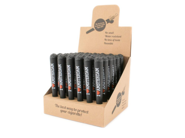 Joint Tubes Hüllen "I love Amsterdam" Schwarz; 36er Display