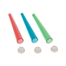 Doobie Tube, 3er Set, aus Kunststoff, ca. 1,6 x 11 cm, 2-fach sortiert