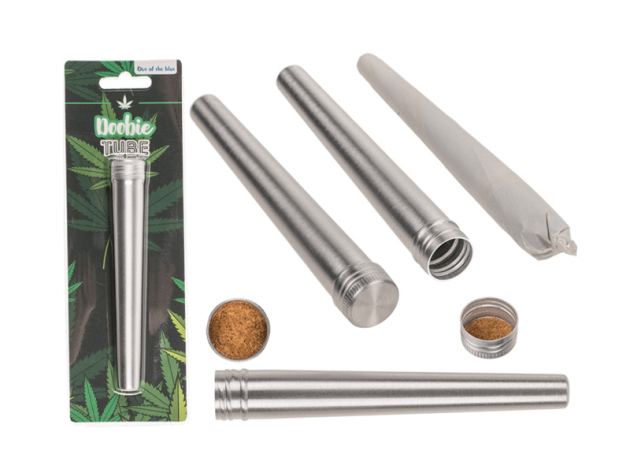 Deluxe Doobie Tube, aus Aluminum, ca. 1,6 x 11 cm