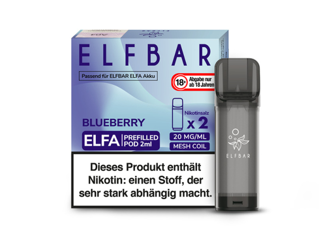 ELFBAR ELFA CP Prefilled Pod - Blueberry (Blaubeeren) - 20mg - 2er Set