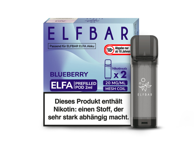 ELFBAR ELFA Prefilled Pod - Blueberry (Blaubeeren) - 20mg - 2er Set