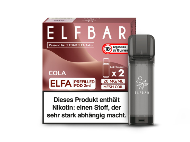 ELFBAR ELFA Prefilled Pod - Cola - 20mg - 2er Set