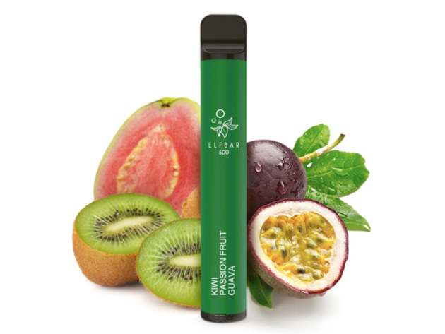 ELFBAR 600 CP - "Kiwi Passion Fruit Guava" (Kiwi, Maracuja, Guave) - E-Shisha - 20 mg - ca. 600 Züge, mit Kindersicherung