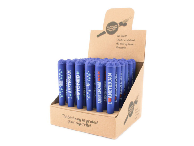 Joint Tubes Hüllen "Amsterdam" Blue Stoned - 36er Display