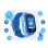 Kinder Smartwatch GPS WiFi Silikon-Armband Forever See Me KW-300 Blau, UVP: 59,95 Euro