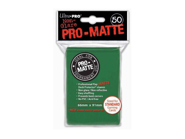 ULTRAPRO - Pro-Matte Sleeves green/grün (50)