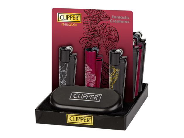 Clipper Metal Large FANTASTIC CREATURES inkl. Geschenkbox, 12er Display