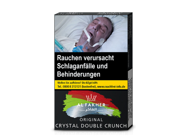 Al Fakher Tabak - Crystal Double Crunch (Doppelapfel, Menthol) - 25g
