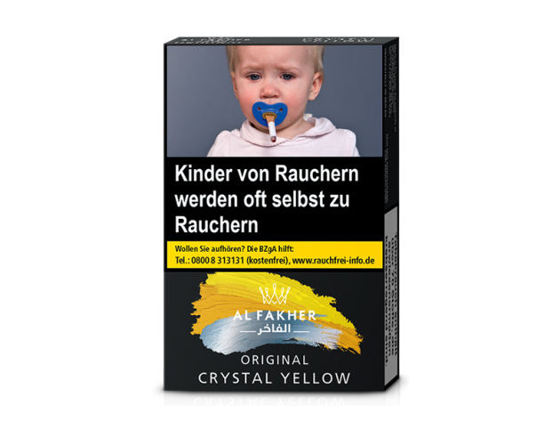 Al Fakher Tabak - Crystal Yellow (Minze, Zitrone) - 25g