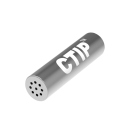 CTIP Aluminium carbon filter, 500er Pack., Rauchfilter mit Aktivkohle, 26mm, Ø6-7mm