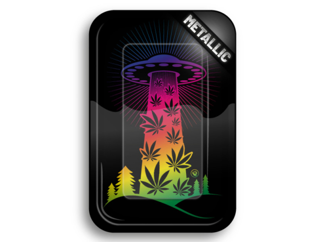 Metall Drehunterlage "420 UFO Gradient Metallic", 27,5 x 17,5 cm, einzeln