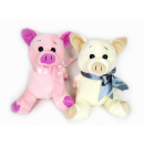 Plush Pig with ribbon 16 cm 2p Set