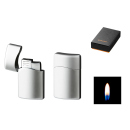 Metallfeuerzeug Softflame, silberfarben matt