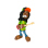 Polyresin Figur "Rastaman", mit E-Gitarre, 14,5 cm