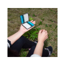 Zigarettenetui "Weaves" für 20 Zig., mit Gummiband, 4-fach sortiert, 12er Display