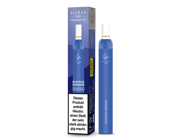 ELFBAR T600 - Blue Razz Lemonade (Blaue Himbeerlimonade) - E-Shisha - 20mg - 600 Züge