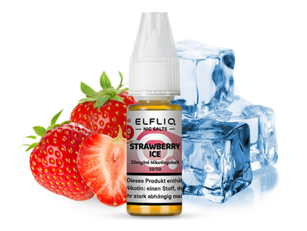 Elfbar Elfliq - Strawberry Ice (Erdbeer, Eis) - Liquid - 20 mg/ml - 10 ml