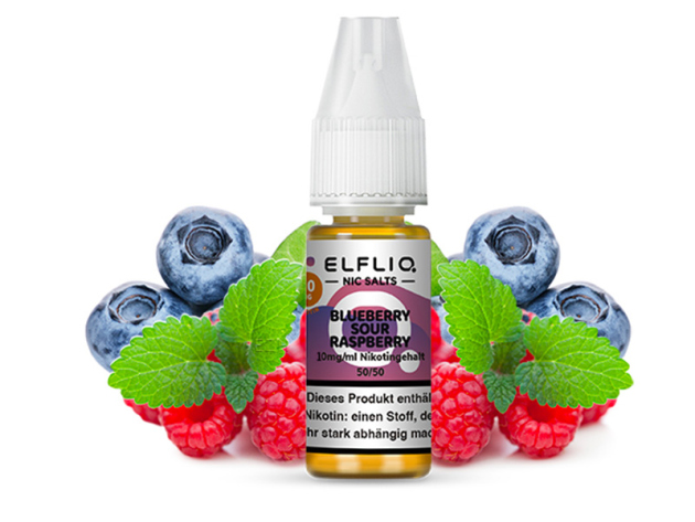 Elfbar Elfliq - Blueberry Sour Raspberry  (Blaubeere, saure Himbeere) - Liquid - 10 mg/ml - 10 ml