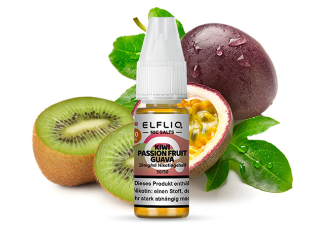 ELFBAR Elfliq - Kiwi Passion Fruit Guava (Kiwi, Passionsfrucht, Guave) - Liquid - 10 mg/ml - 10 ml