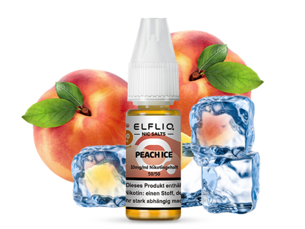 ELFBAR Elfliq - Peach Ice (Pfirsich, Eis) - Liquid - 10 mg/ml - 10 ml