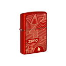 Zippo Feuerzeug - Circle Line, Metallic Red