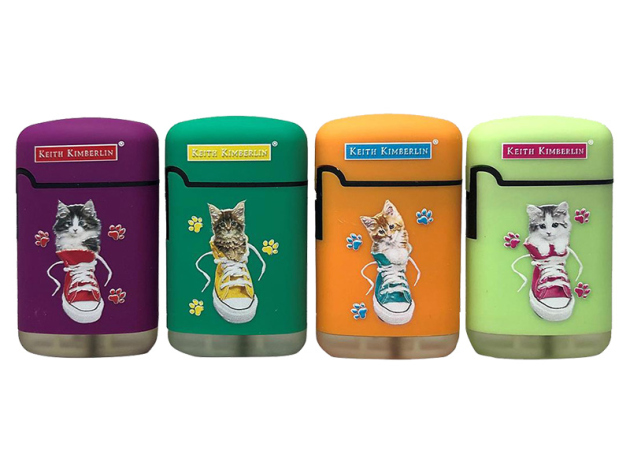 Sturmfeuerzeuge "Kimberlin Katzen" 4-fach sortiert; 20er Display