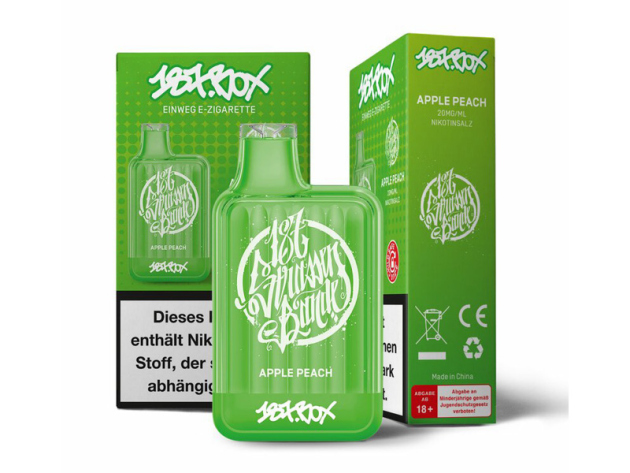 187 Strassenbande Box - Apple Peach (Apfel mit Pfirsich) - E-Shisha - 20 mg - 600 Züge