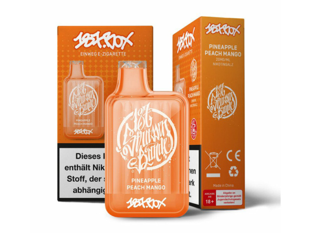 187 Strassenbande Box - Pineapple Peach Mango (Ananas mit Pfirsich und Mango) - E-Shisha - 20 mg - 600 Züge