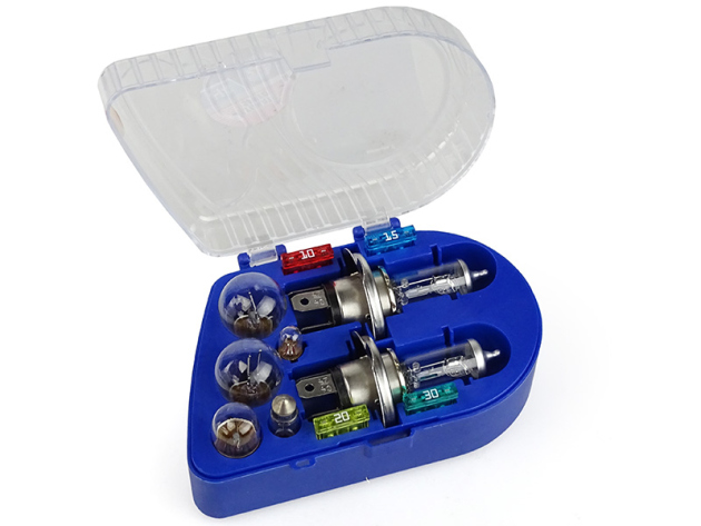 KFZ-Ersatzlampenbox, 11-teilig mit H7