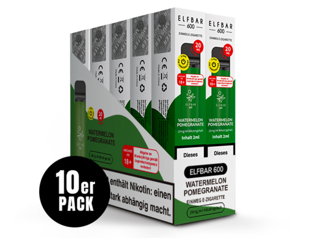 ELFBAR 600 - "Watermelon Pomegrenate" (Wassermelone, Granatapfel) - 2