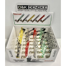 Glaspfeifen "Hanf & Skull" mit Sieb, 9,5cm,...