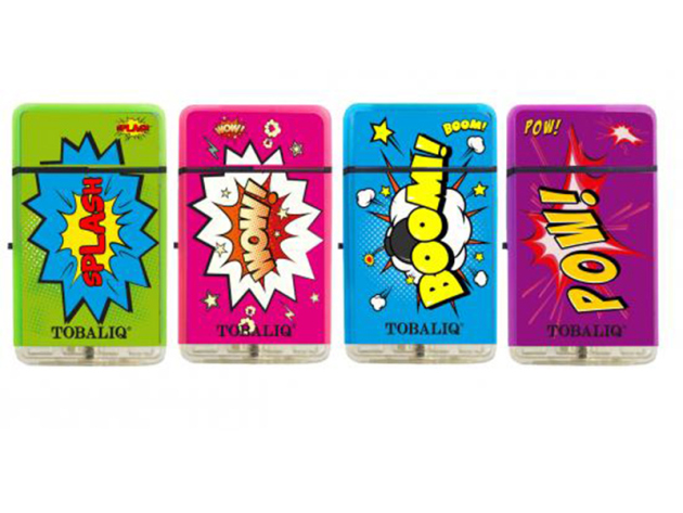 Sturmfeuerzeuge "Splash"  Rubber Jetflame 24er Display