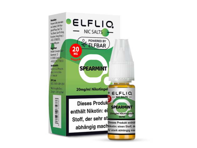 ELFBAR Elfliq - Spearmint (Minze) - Liquid - 20 mg/ml - 10 ml ELFBAR Elfliq - Spearmint (Minze) - Liquid - 20 mg/ml - 10 ml